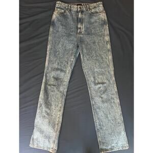 Khaite Danielle Acid Wash Straight Leg Jeans Size 31